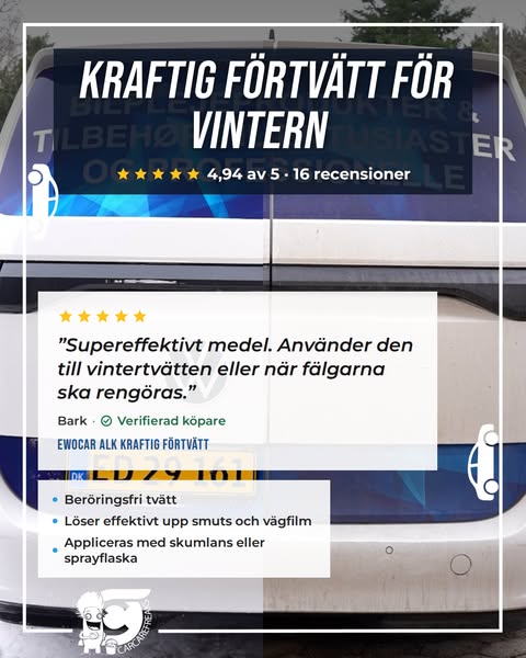 Kraftig förtvätt för vintern
