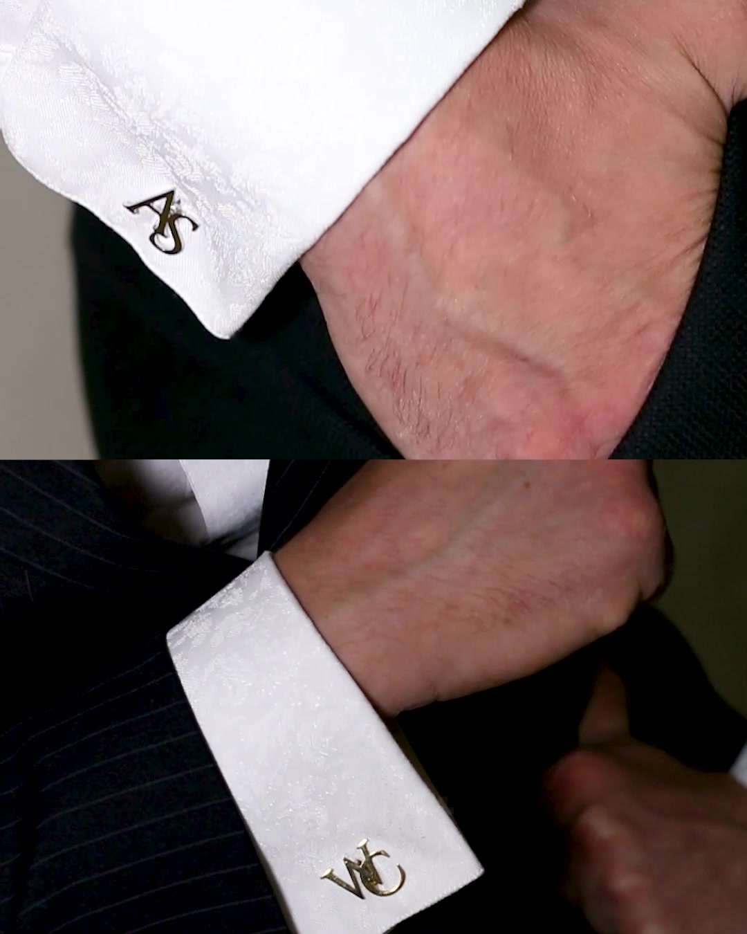 Custom-made Initial Cufflinks