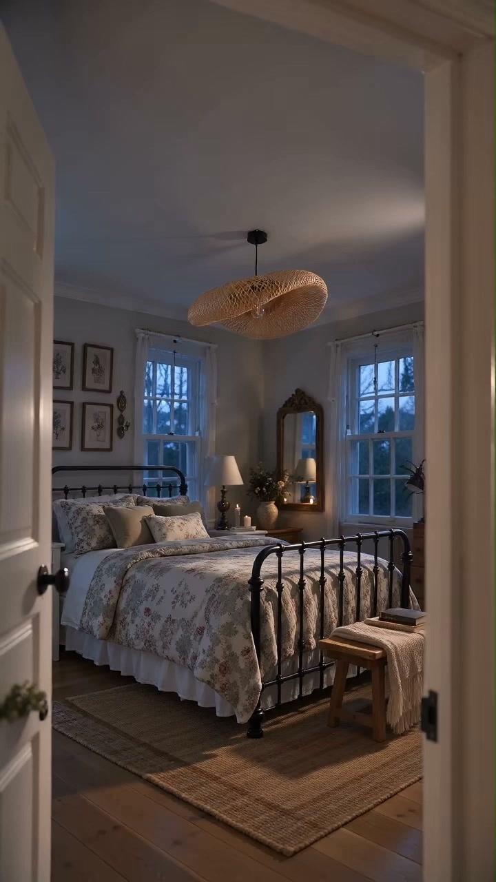 Handcrafted Bamboo Light for Cosy Spaces