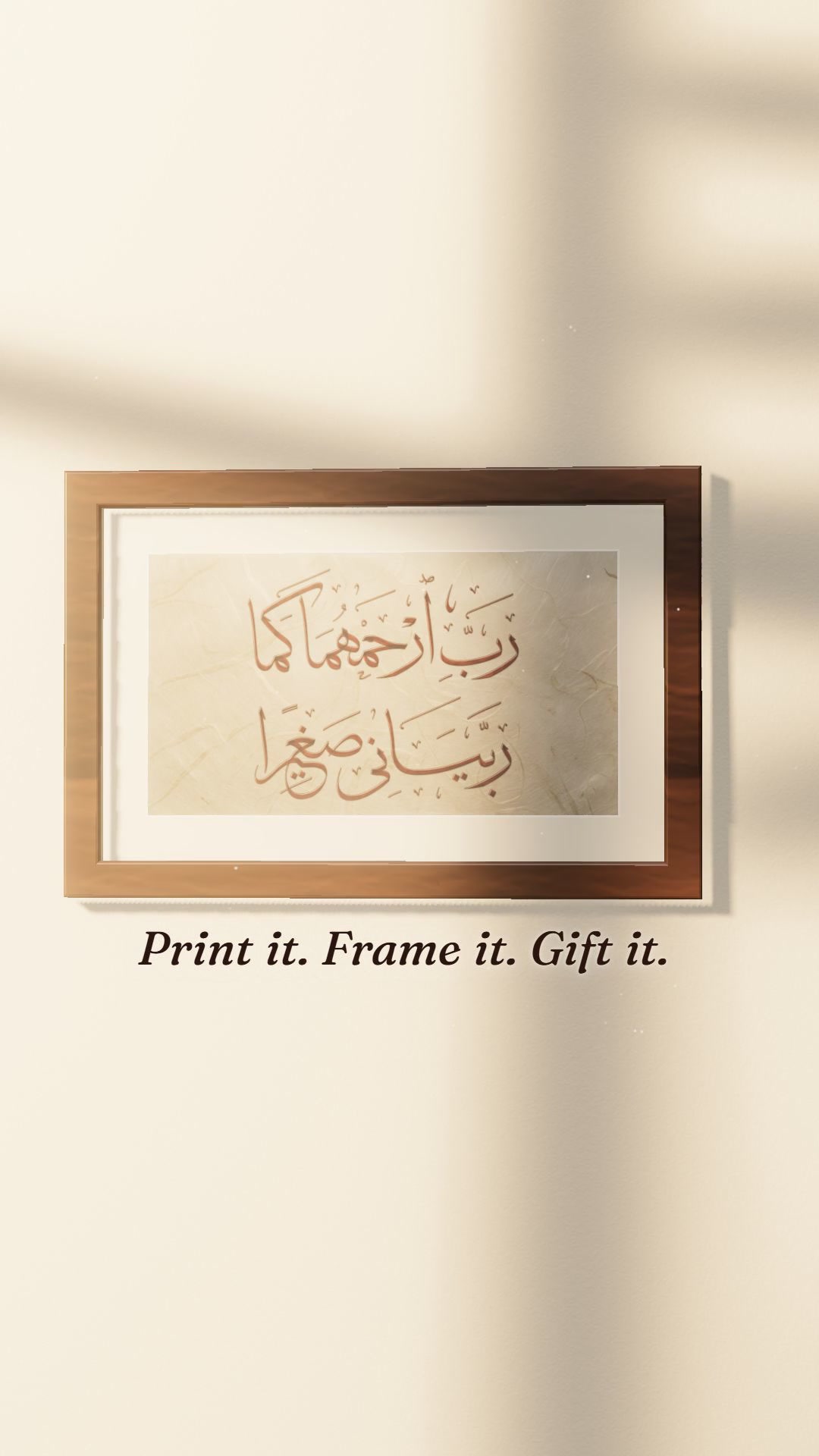 Real calligraphy for your walls