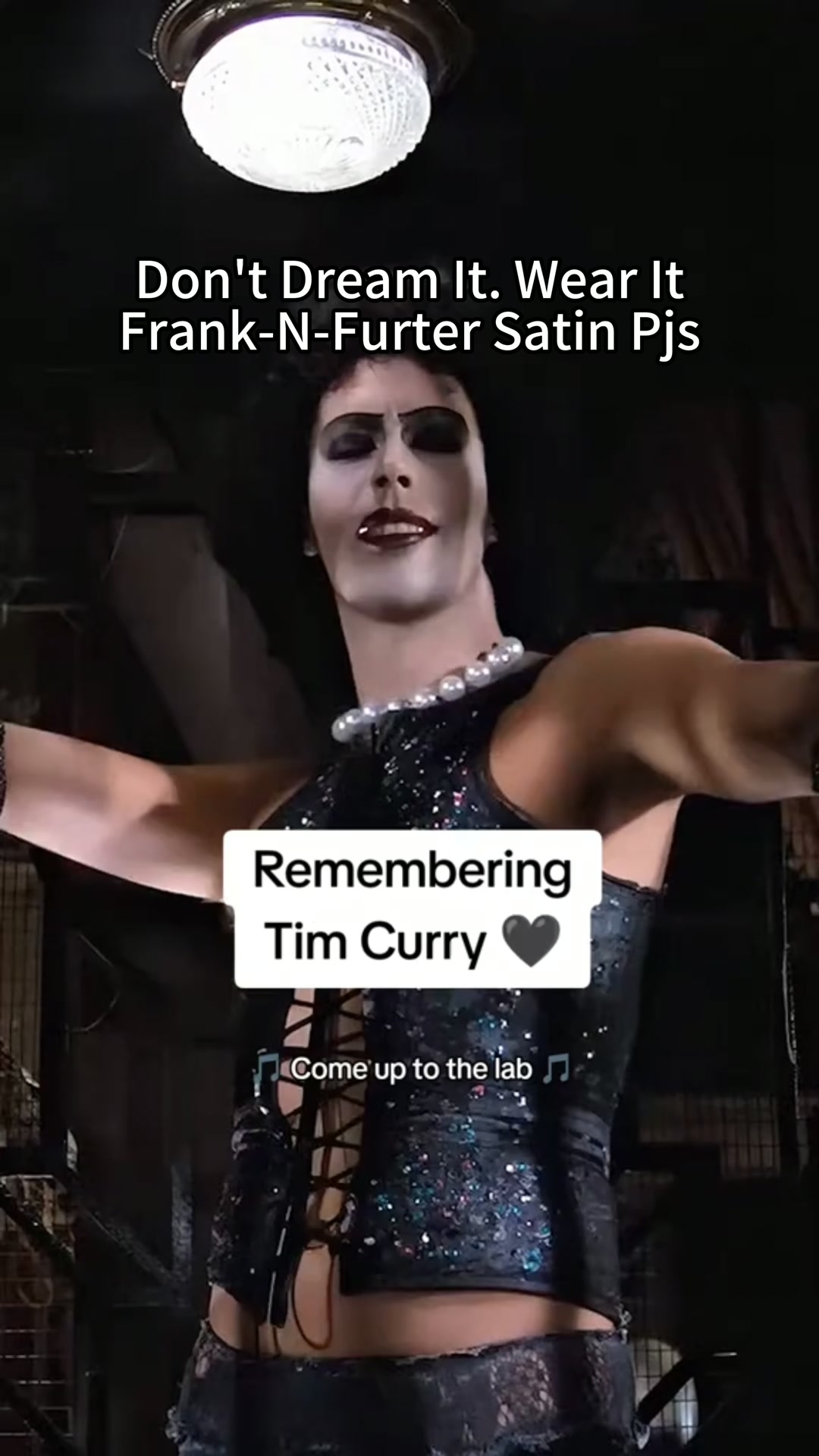 SALE! Frank N Furter Rocky Horror Picture Show Silky Satin Pajama Set For Women