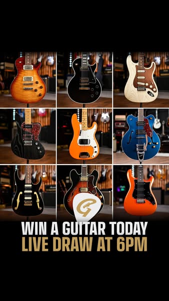 Win a dream guitar today at 6pm