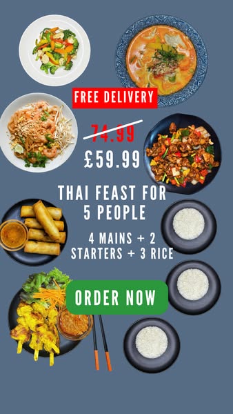 Authentic Thai, Freshly Cooked Tonight