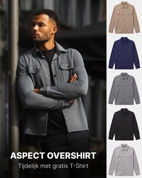 Aspect Overshirt, nu met gratis T-Shirt
