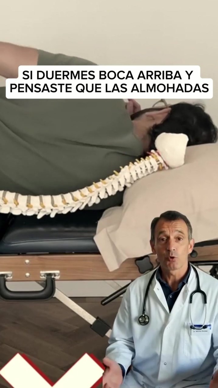 Si duermes boca arriba y ninguna cervical te sirvió, tenías razón