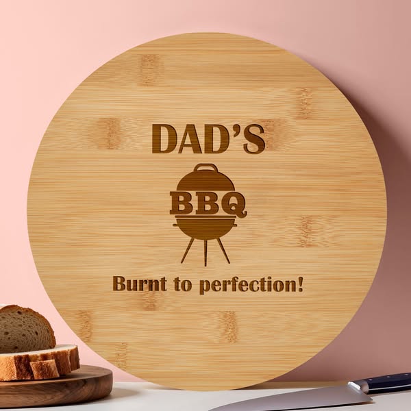 Engraved Wooden Board - Bbq | Birthday Gifts | Anniversary Gifts | Bamboo