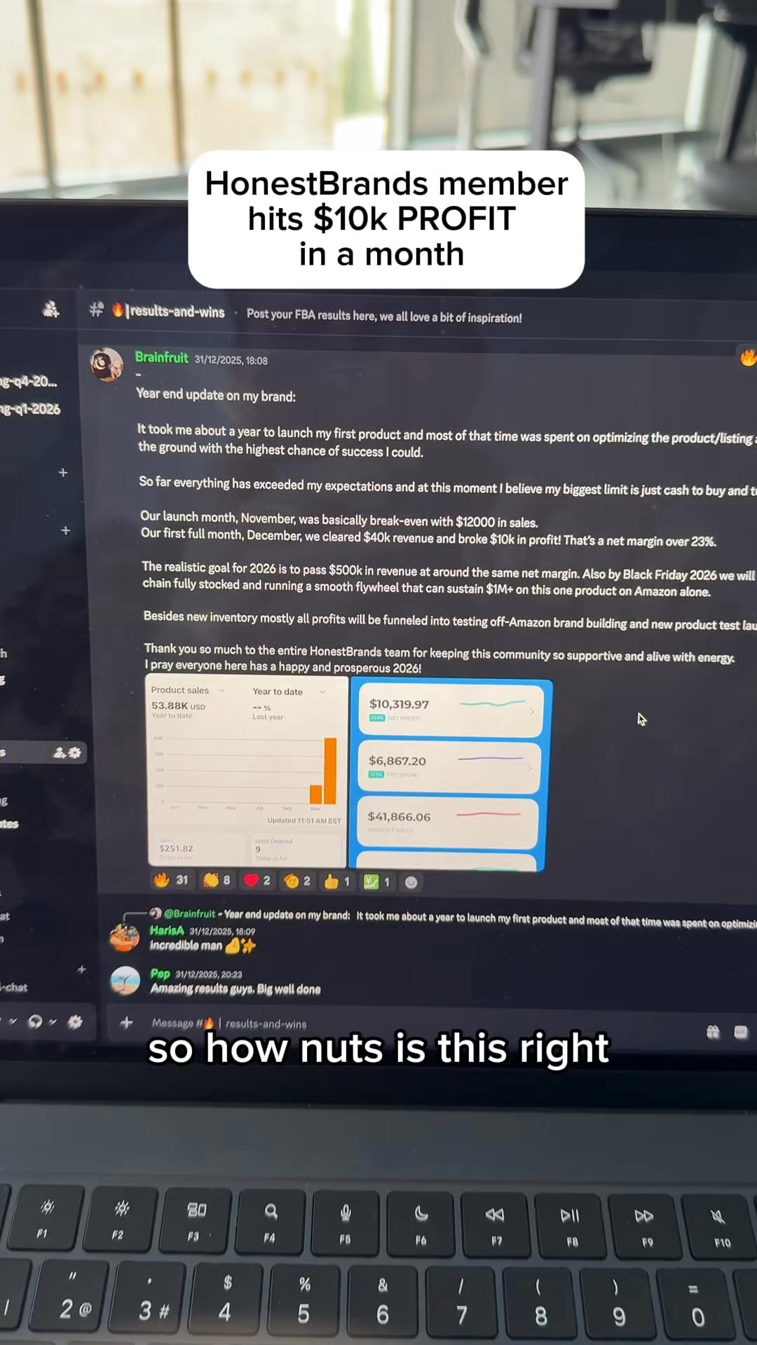 Anúncio de HonestBrands