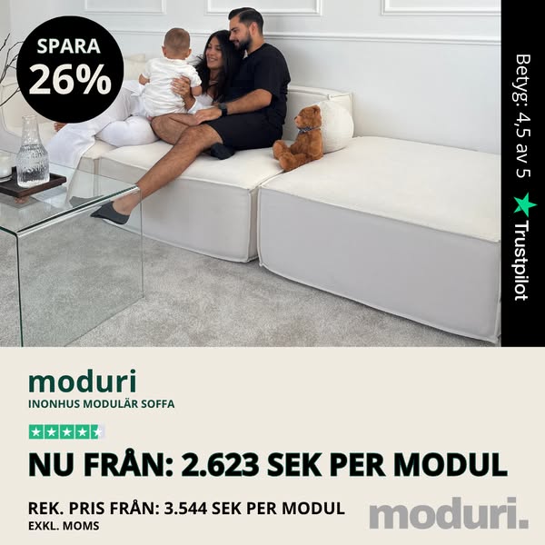 moduri – 26 % introduktionsrabatt