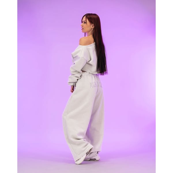 Luxe Premium Sweats Off White Silver