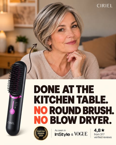 Not a round brush. Not a blow dryer.