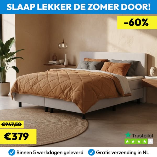 Haluta - Complete Boxspring - 120 x 200 cm