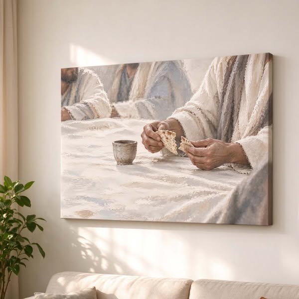 Beautiful Shared-Meal Canvas Art