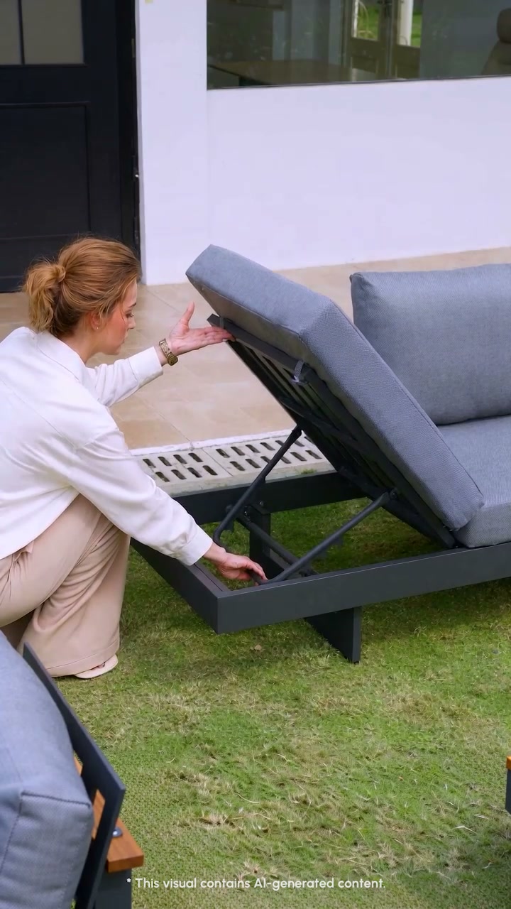 Tevara Teak & Aluminium Modular Outdoor Sofa
