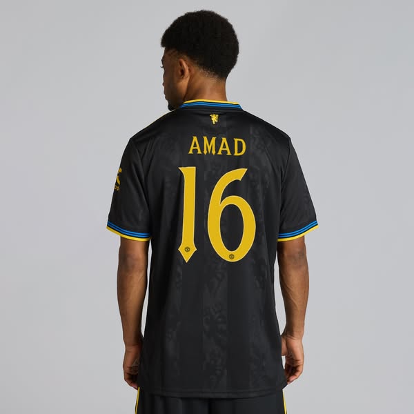 Manchester United 25/26 Third Jersey with Amad 16 Club Printing