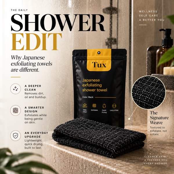Tux Shower Towel