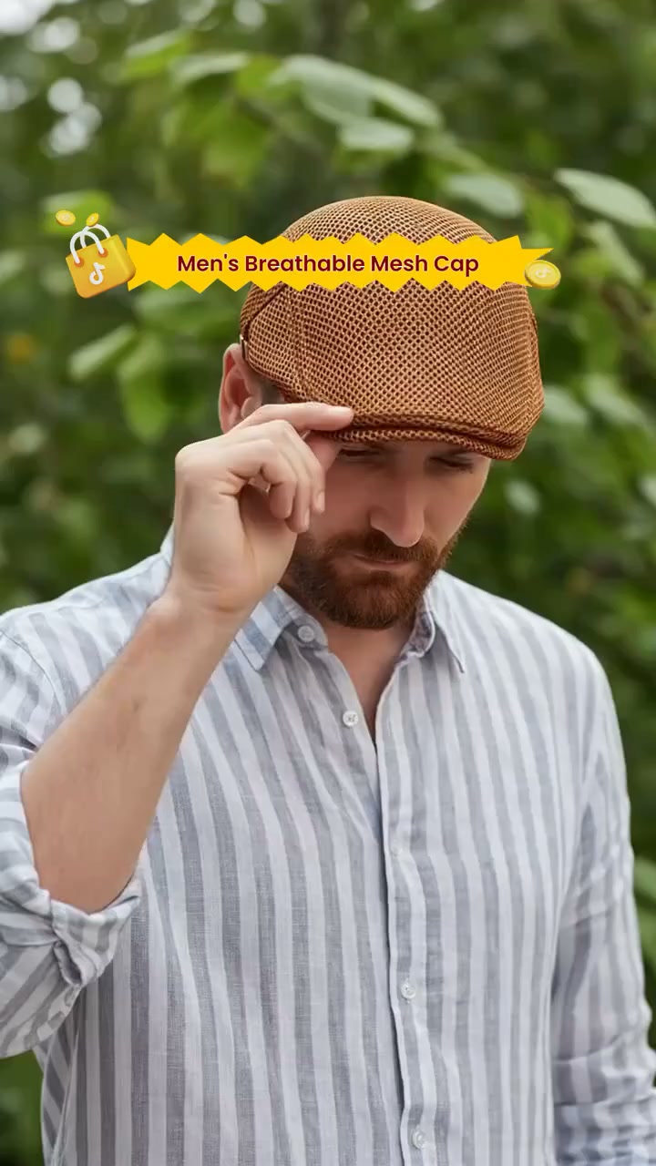 Christmas Pre‑Sale Live! Men’s Breathable Mesh Flat Cap