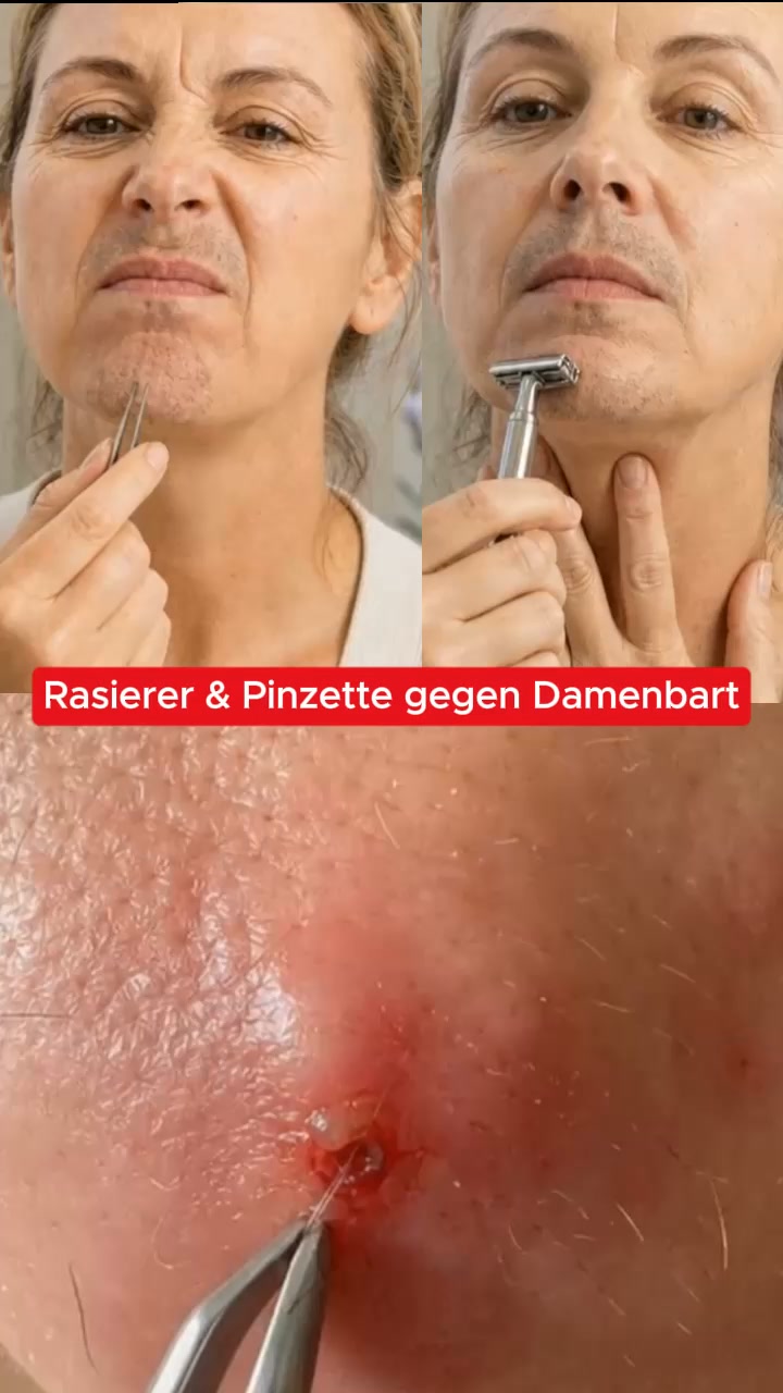 Damenbart? Hör auf zu rasieren, zupfen oder Lasern!