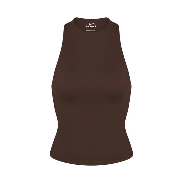 NikeSKIMS Matte Mock Neck Racer Tank