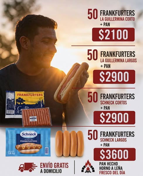 ¡Frankfurteada en casa! Los mejores precios para tu finde ".