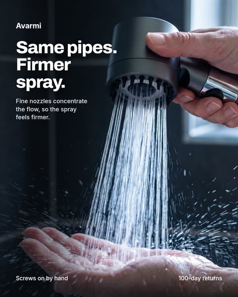 Rinsing shampoo shouldn't take all morning.