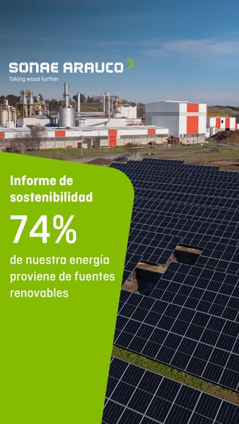 El 74 % de nuestra energía proviene de fuentes renovables.
