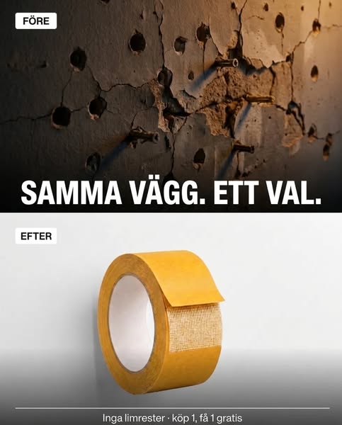 Förstärkt fibernät — inte vanlig tejp.