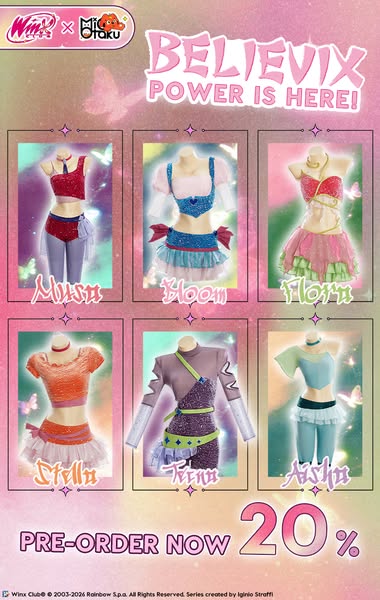 Pre-Order Micotaku Winx Club Costumes Believix Collection