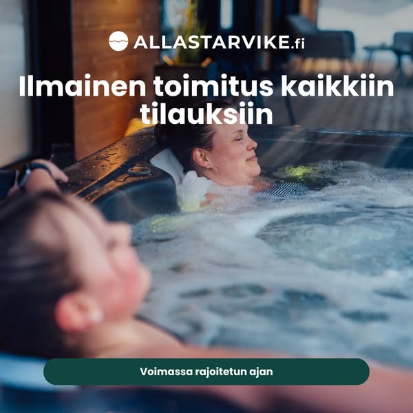 Ilmainen toimitus kaikkiin tilauksiin