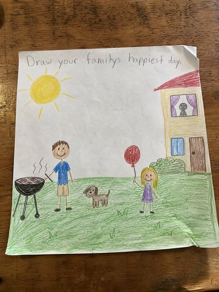 I found out how bad my depression was because of my daughter's hidden drawing