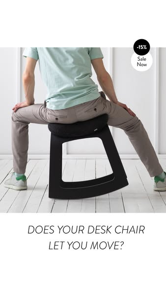Desk chair for people who can’t sit still