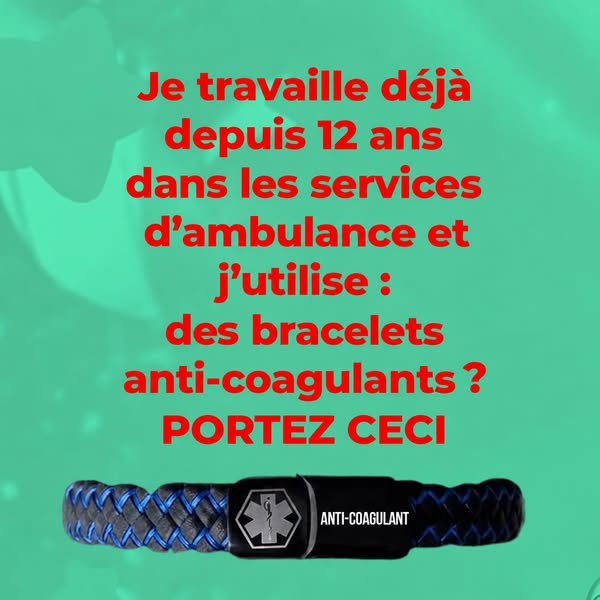 Ce bracelet peut sauver une vie.