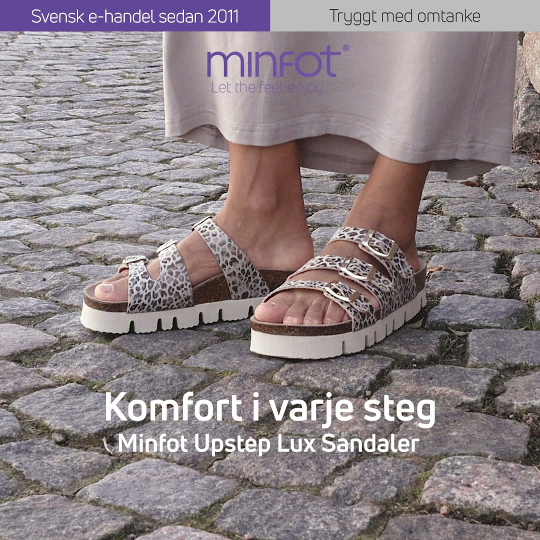 Minfot Upstep Lux Sandaler Dam Svart - 38