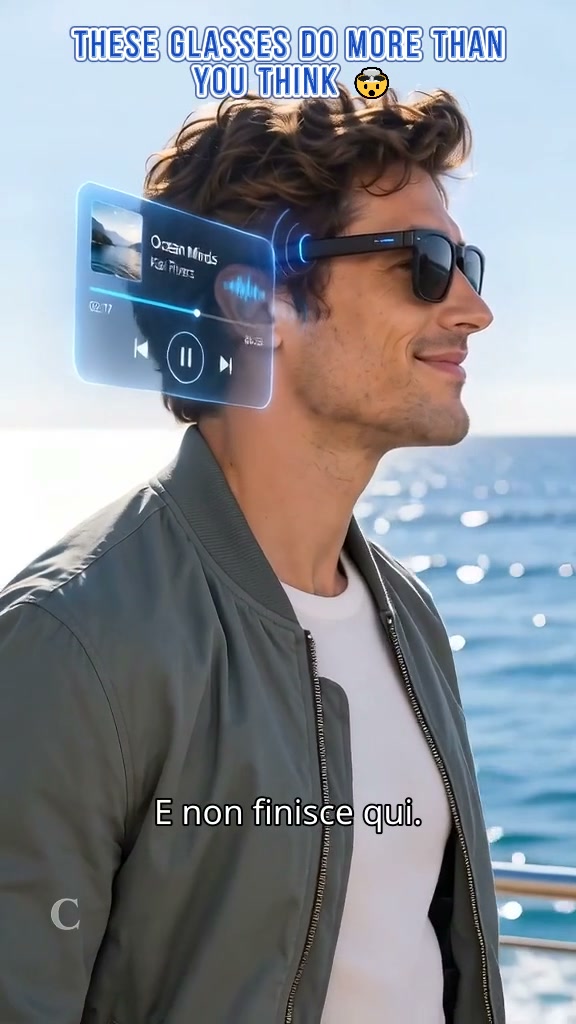 Occhiali Bluetooth intelligenti con IA