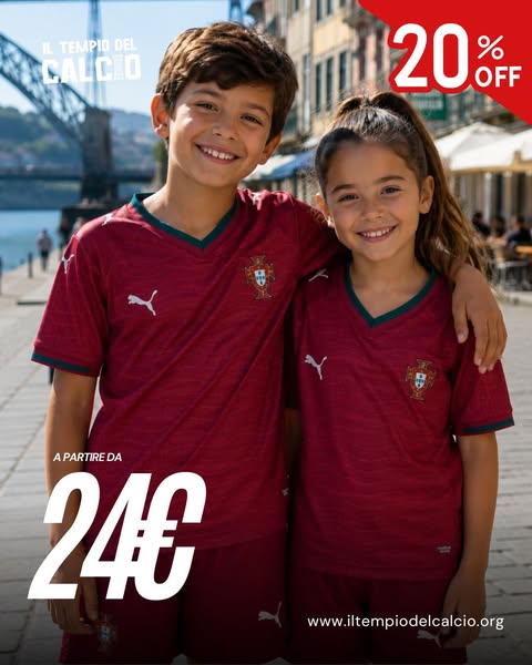 I completini delle Nazionali 2026 al 20%