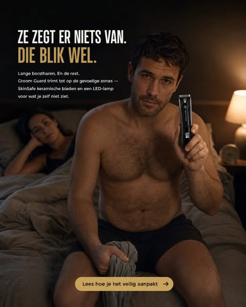 Ze zegt er niets van. Die blik wel.