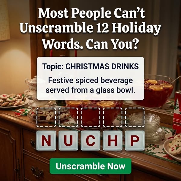 Can You Guess These Christmas Kitchen Words?