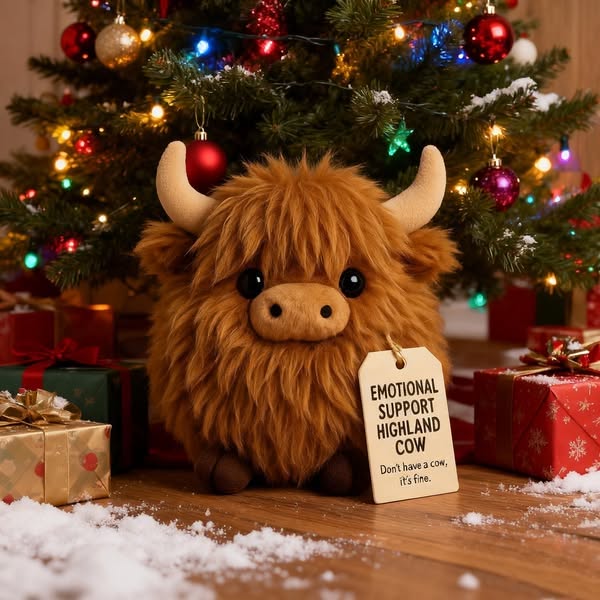 Christmas Pre Sale 50% Off Emotional Support Highland Cow PlushBuy More Save More - Brown / Buy 1