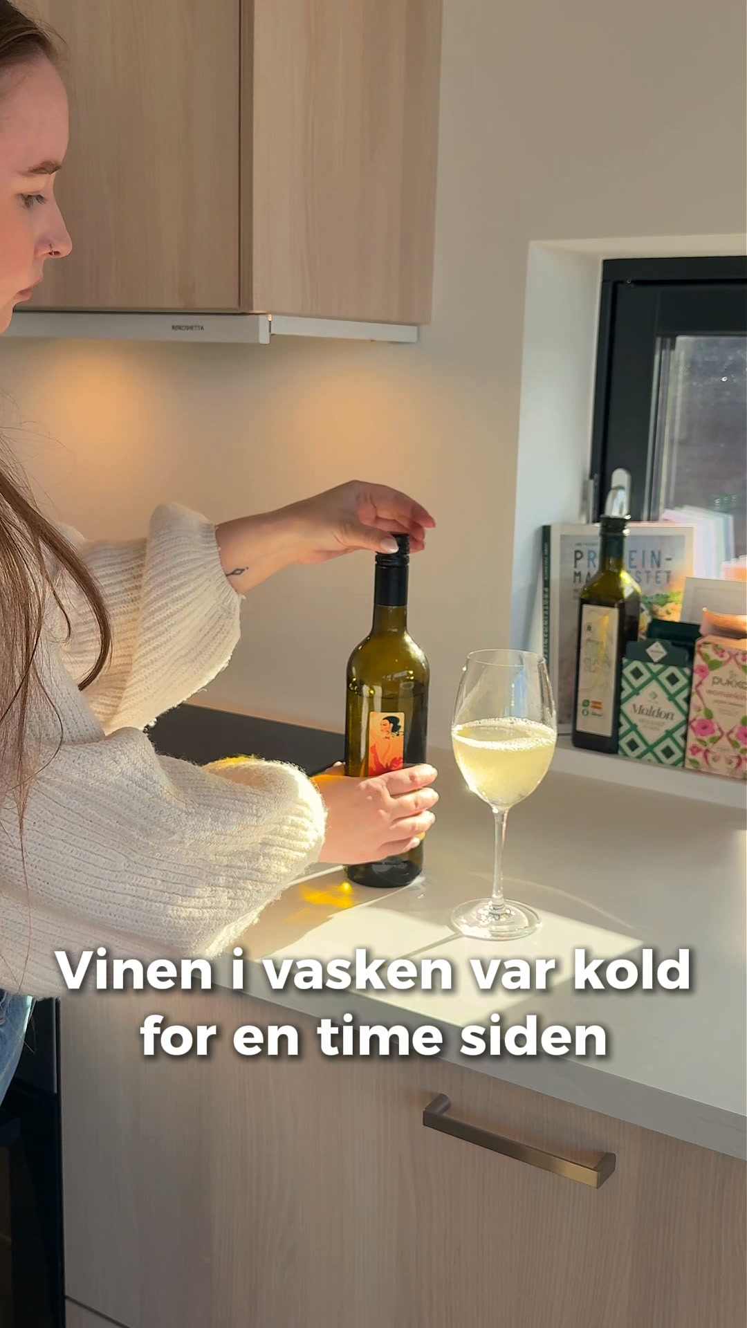 Flasken holder sig kold, til den er tom