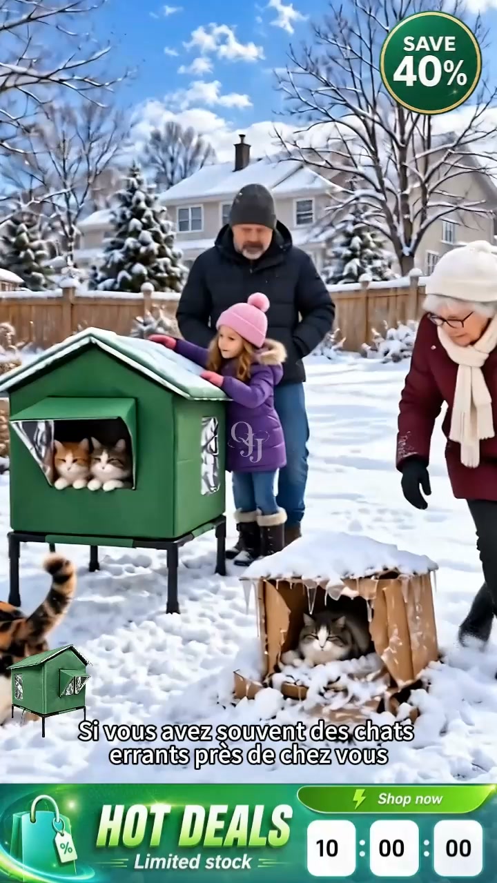Maison de chat extérieure Four Seasons