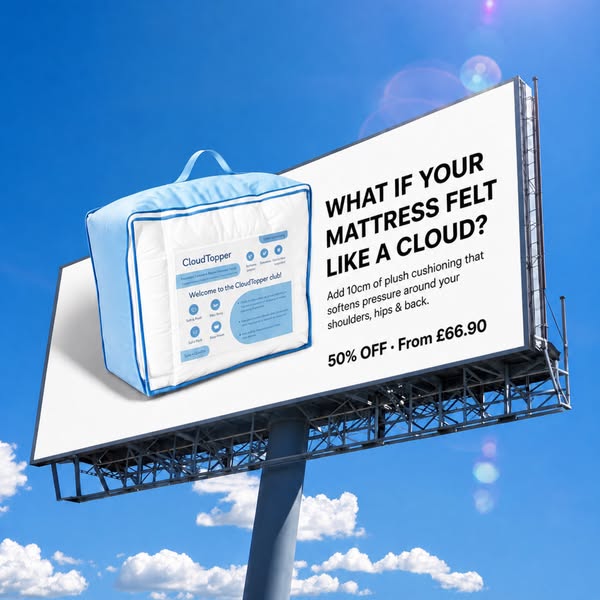 55,000+ UK sleepers choose Cloud Topper