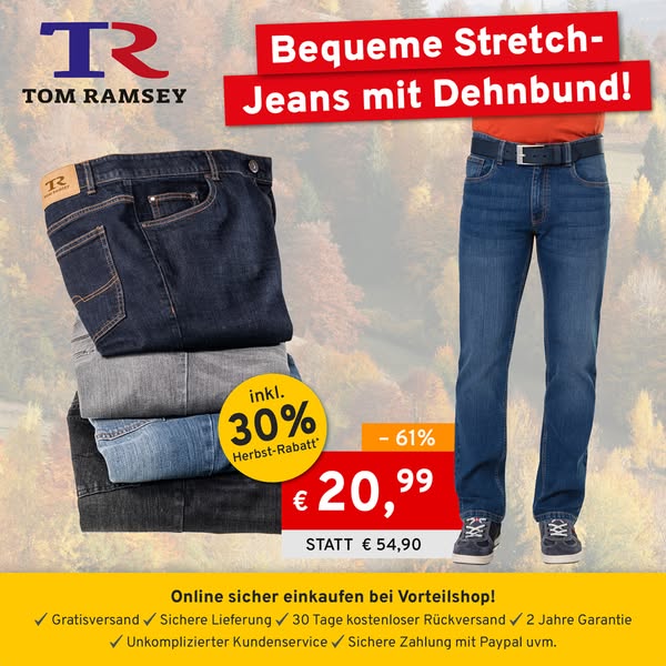 Tom Ramsey Stretch-Jeans
