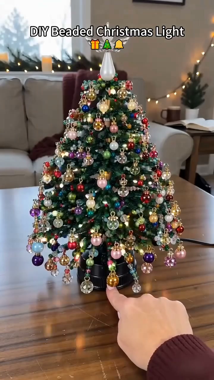 DIY Beaded Christmas Tree Kit – Create Your Own Sparkling Holiday Decoration