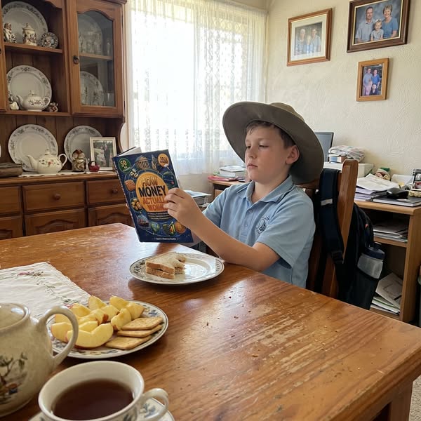 He ignored the iPad. He was reading about money.