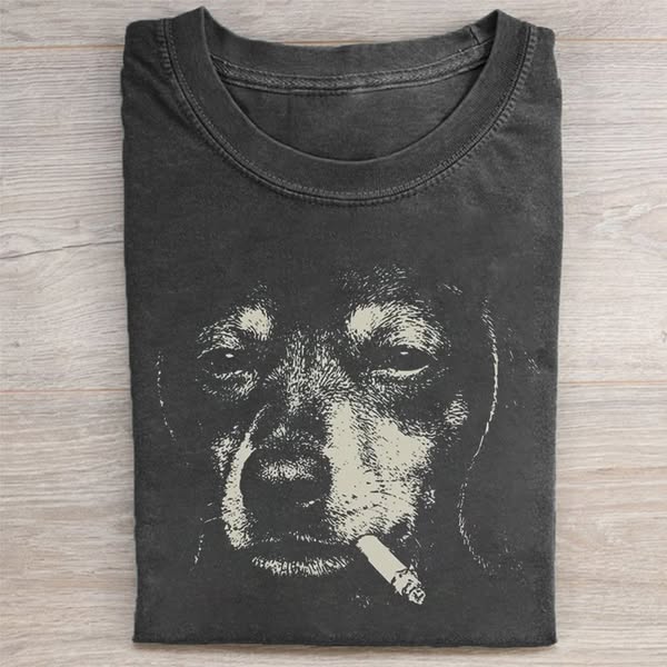 Smoking Dachshund T-shirt