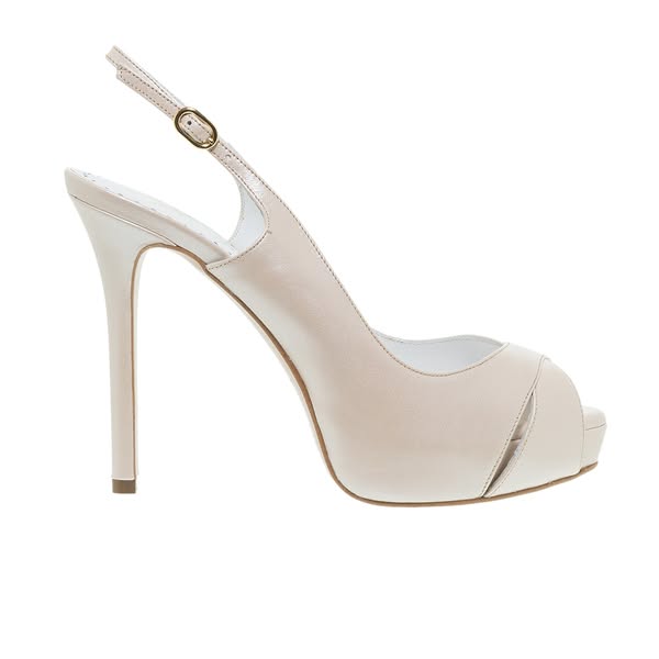 Mourtzi ΙΒΟΥΑΡ ΔΕΡΜΑΤΙΝΕΣ ΝΥΦΙΚΕΣ slingback ΓΟΒΕΣ