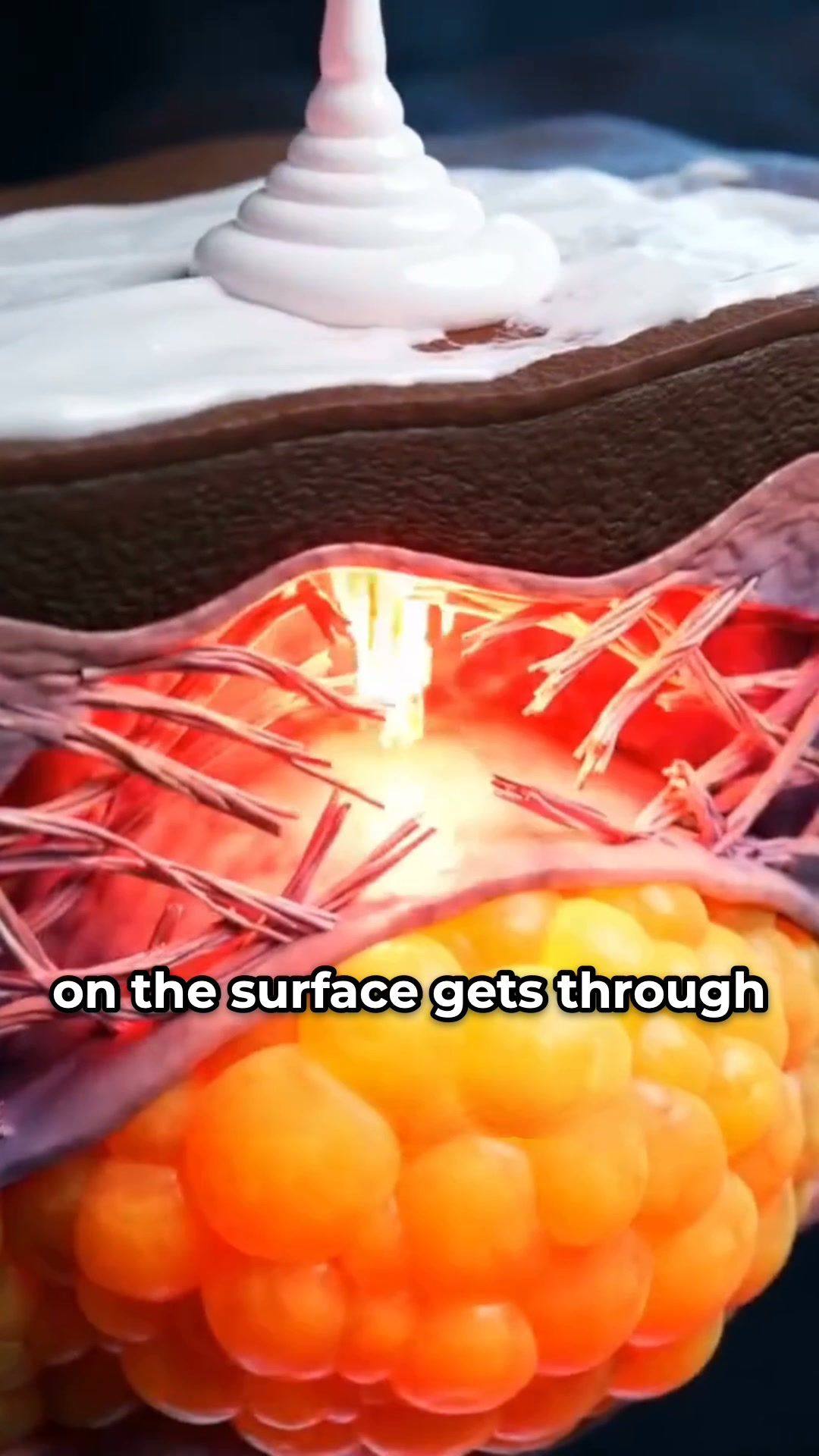 Cut it in half. Then you'll get it