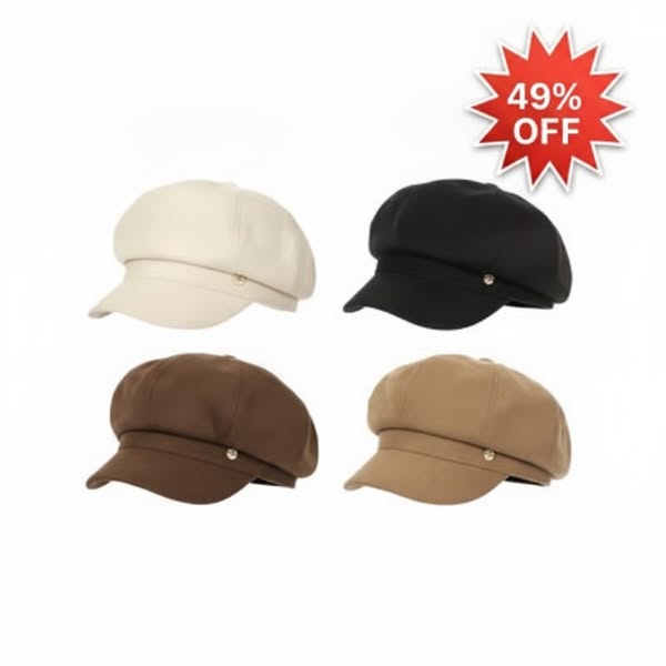 British-Style Newsboy Cap