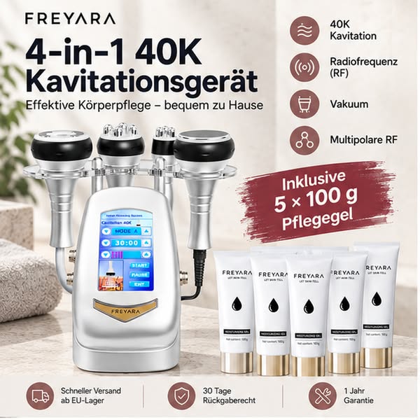 4in1 Gerät + 5 × 100 g Pflegegel