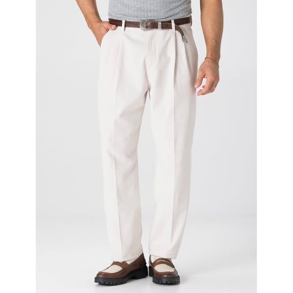 WIDE LEG PANTS IN CREAM