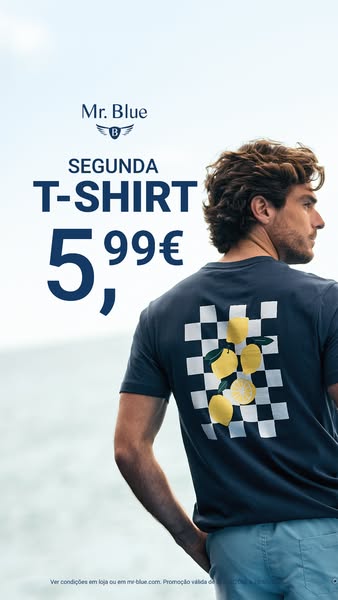 Apenas 5,99€ na 2ª T-shirt